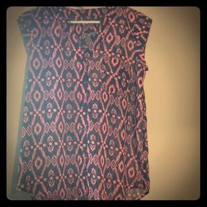 Sheer tribal, button down top